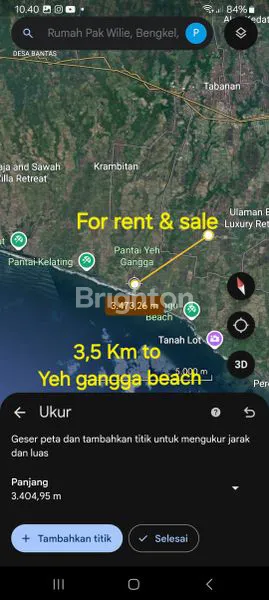 image FREEHOLD ( TANAH DIJUAL ) 10 - 15 MENIT BERKENDERAAN KE PANTAI . (5)