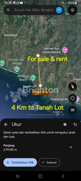 image FREEHOLD ( TANAH DIJUAL ) 10 - 15 MENIT BERKENDERAAN KE PANTAI . (7)