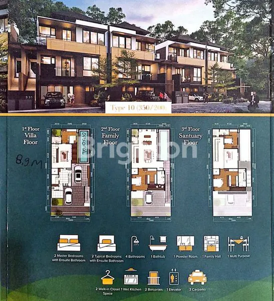 image RUMAH THE ZORA KIYOMI BSD CITY LUAS 200M2 (8)