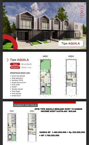 image RUMAH 2 LANTAI RUNGKUT ASRI TIMUR GRES READI (6)