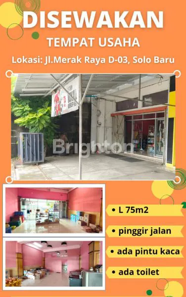 RUKO SOLOBARU 1 LANTAI (RUANG USAHA)