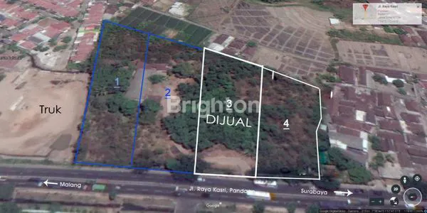 image TANAH KOMERSIAL 0 JL RAYA PANDAAN, COCOK UTK PABRIK, GUDANG, DLL HANYA 2 KILOMETERS - AN DARI PINTU TOL PANDAAN (1)