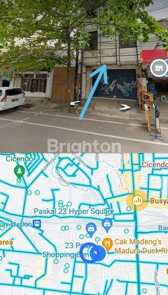 RUKO 4 LANTAI DEPAN PASKAL 23 DI JALAN KEBON JATI BANDUNG