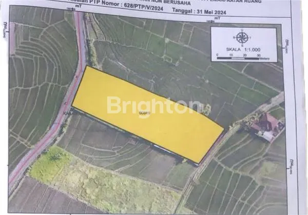 34 ARE TANAH STRATEGIS DI KABA-KABA, TABANAN – ZONA KUNING PINGGIR JALAN UTAMA!