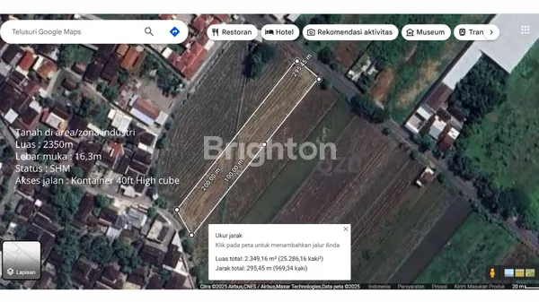 image TANAH DI AREA/ZONA INDUSTRI SUKOHARJO. JALUR ANTAR KOTA. LUAS : 2350M. SHM (1)