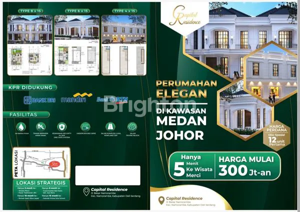 CAPITAL RESIDENCE, PERUMAHAN ELEGAN DI KAWASAN MEDAN JOHOR