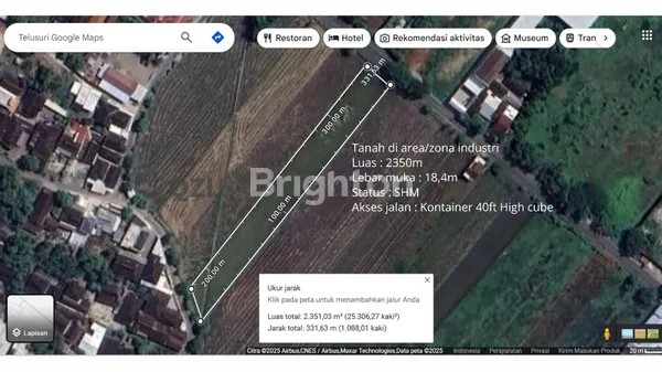 image TANAH DI AREA/ZONA INDUSTRI SUKOHARJO. JALUR ANTAR KOTA. LUAS : 2350M. SHM (1)