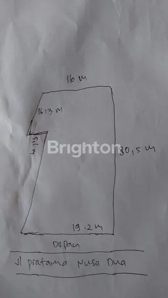 TANAH KAWASAN KOMERSIL PERHOTELAN DI NUSA DUA DEKAT ITDC