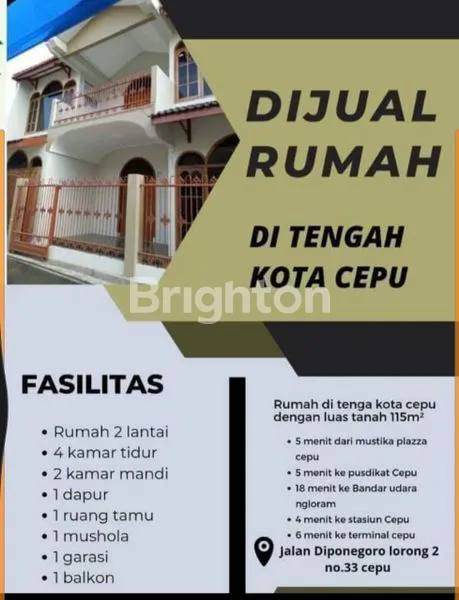image RUMAH 2 LANTAI, PUSAT KOTA CEPU (7)