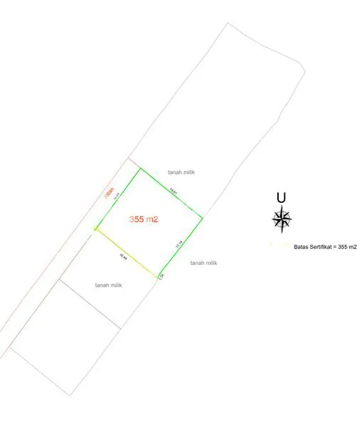 image TANAH PREMIUM KEDUNGU 355M² BELALANG TABANAN (2)