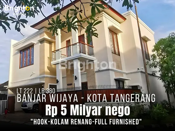 image RUMAH MEWAH 3 LANTAI SIAP HUNI, HOOK, ADA KOLEM RENANG & FULL FURNISHED - TANGGERANG (1)