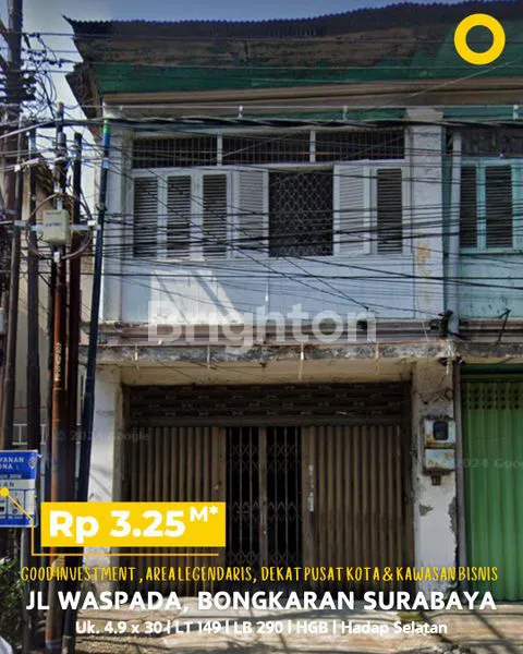 image RUKO KOMERSIAL SURABAYA KOTA DI JALAN WASPADA DEKAT PASAR ATOM. LOKASI PUSAT USAHA, PERKANTORAN, PERDAGANGAN. DEKAT PASAR TURI, PELABUHAN TANJUNG PERAK, PASAR KAPASAN, KEMBANG JEPUN (1)