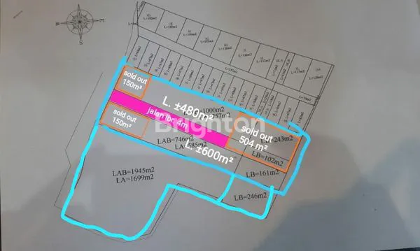 image TANAH 1950M2 ATAU 19,5 ARE DI KORI BUKIT JIMBARAN BALI (3)