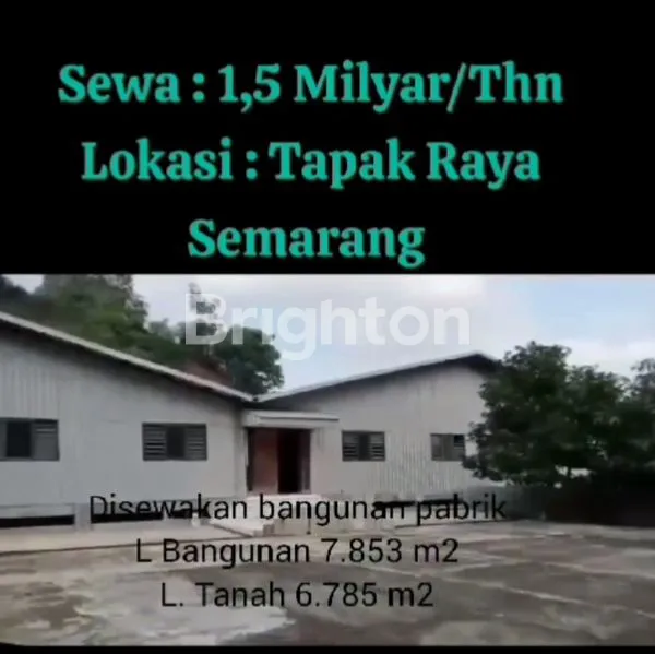 GUDANG STRATEGIS PINGGIR JALAN BESAR PERSIS JALAN TAPAK KOTA SEMARANG