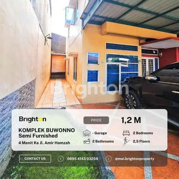 image DIJUAL RUMAH KOMPLEK BUWONNO MILLENIUM JALAN AMAL LUHUR - SIAP HUNI-SEMI FURNISHED-LEBAR TANAH 8 METER  (1)