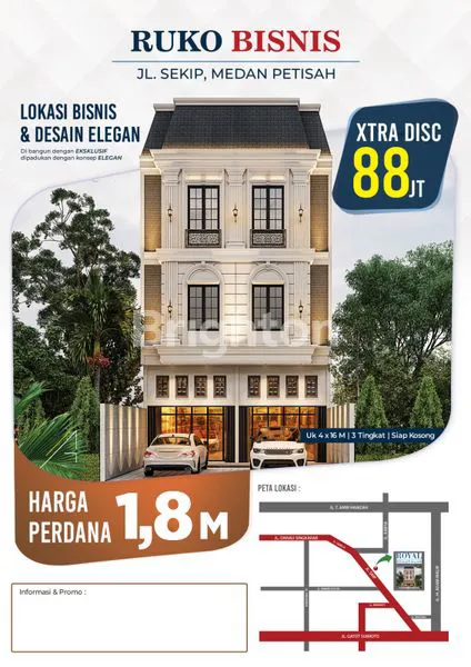 image LAST UNIT !!! DISC 88JT RUKO BARU  \\UD83D\\UDD25LUAS TANAH 4X16M  INTI KOTA MEDAN\\UD83D\\UDD25 BOOKING SEKARANG ATAU KEHILANGAN KESEMPATAN EMAS\\UD83C\\UDFC6 (6)