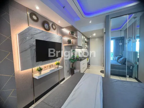 image APARTEMEN AMOR LANTAI 3 FULL FURNISHED MEWAH SEPERTI HOTEL, BARU GRESS BELUM PERNAH DIPAKAI, UNBLOCKING VIEW POOL & CITY (3)