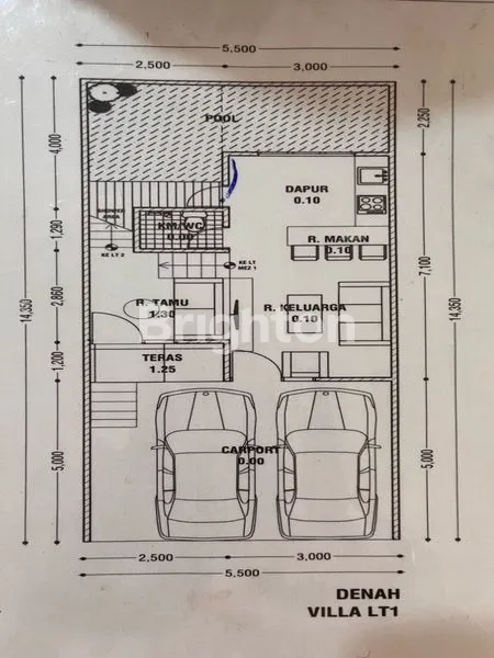 image RUMAH BRANDNEW BERGAYA MINIMALIS 3 LANTAI DENGAN KOLAM RENANG DI PULOMAS JAKARTA TIMUR (3)
