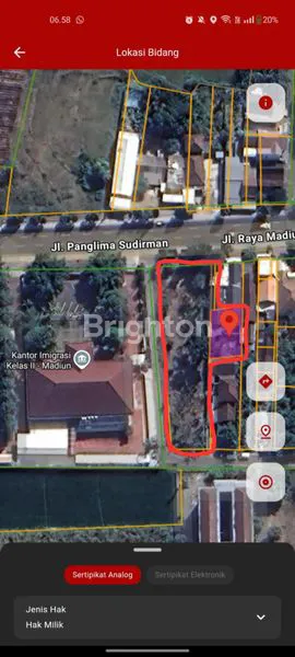 image TANAH STRATEGIS PINGGIR JALAN RAYA PROVINSI DEKAT KANTOR IMIGRASI CARUBAN MADIUN (5)