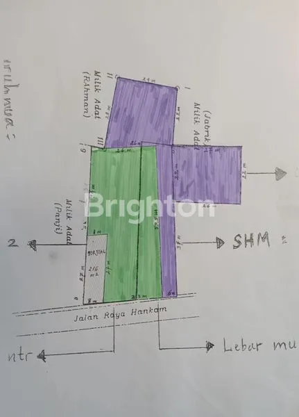 PELUANG EMAS UNTUK INVESTASI ATAU BANGUN USAHA TANAH DI HANKAM RAYA  JATI MURNI BEKASI
