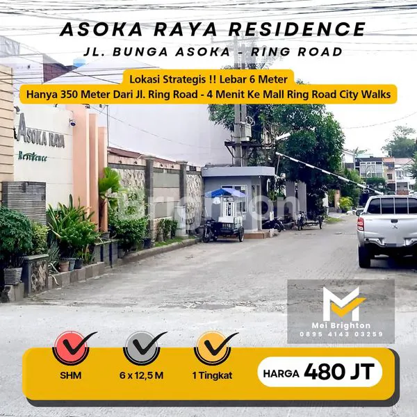 image DIJUAL RUMAH LEBAR 6 METER- KOMPLEK ASOKA RAYA RESIDENCE JL BUNGA ASOKA - MEDAN SELAYANG  (1)