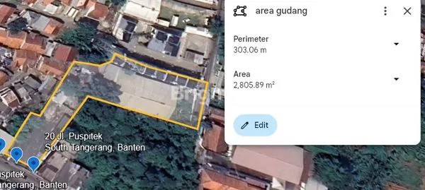 image TANAH PINGGIR JALAN RAYA PUSPITEK DISEWAKAN – COCOK USAHA & GUDANG! (5)