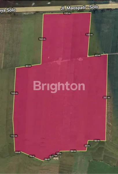 LAHAN INDUSTRI NOL JALAN PROVINSI NGAWI - SOLO, LOKASI STRATEGIS BAGUS AKSES KONTAINER