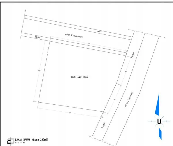 TANAH LUAS LOKASI DEKAT KAMPUS UPN YOGYAKARTA