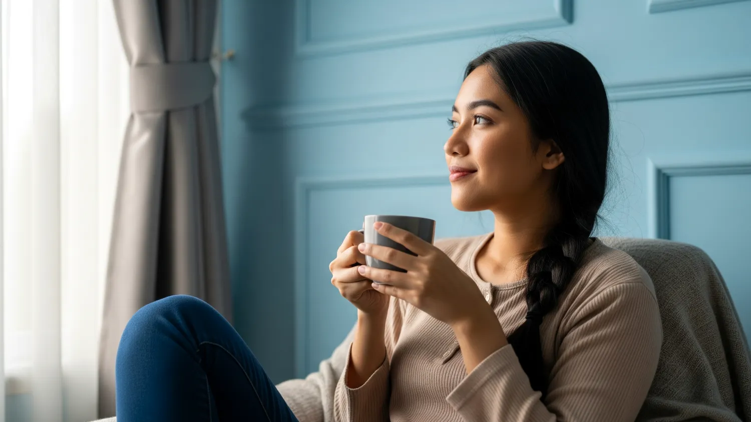 warna biru langit untuk desain interior 2