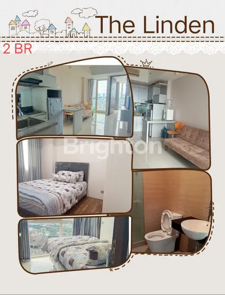 TERMURAH!!! APARTEMEN THE LINDEN 2 BR FULL FURNISHED BERSIH, MEWAH, NYAMAN, SIAP HUNI STRATEGIS DI TENGAH KOTA SURABAYA