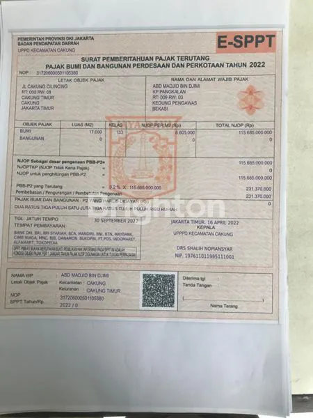 image TANAH KAVLING 1,77 HA, DI CAKUNG. (5)