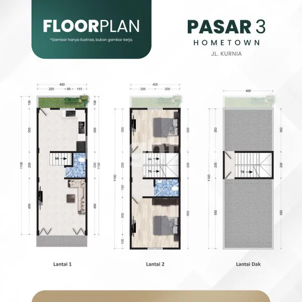 image NEW PROJECT PASAR 3 HOMETOWN  [ 2,5 TINGKAT ] (5)