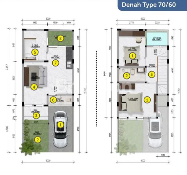 image RUMAH MODERN 2 LANTAI DI SESETAN (8)