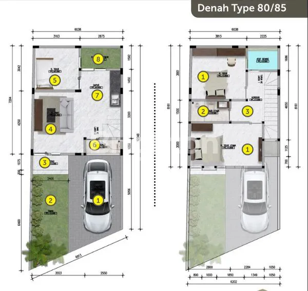 image RUMAH MODERN 2 LANTAI DI SESETAN (6)