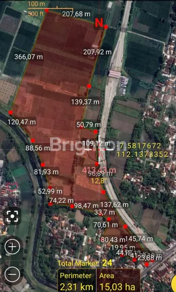 image LAHAN TANAH MURAH DI JOMBANG ZONASI MERAH NOL KM PINTU TOL SANGAT STRATEGIS (1)