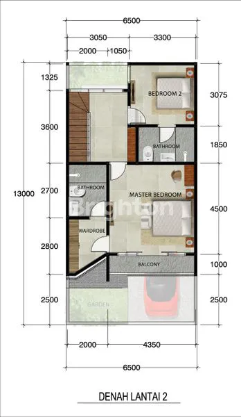 image RUMAH MODERN 2 LANTAI DI JALAN MALBORO LOKASI STRATEGIS (7)