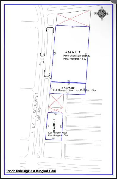 image DIJUAL TANAH KAVLING DI KAWASAN KOMERSIAL 0 RAYA MERR - RUNGKUT (2)