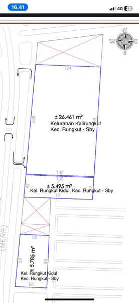 image LAHAN 2 TANAH KAVLING KOMERSIAL AREA DI RAYA MERR SURABAYA (2)