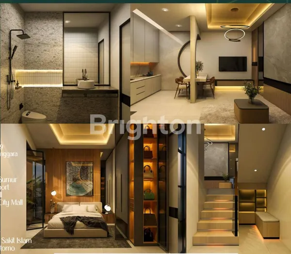 image RUMAH MODERN 4 UNIT JEJER TERBARU CASUAL EKSKLUSIF FASILITAS LENGKAP ONE GATE SYSTEM PURI MAS (UNIT D) (2)