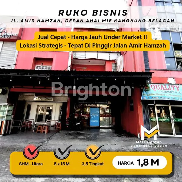image DIJUAL RUKO BISNIS JALAN AMIR HAMZAH - SEMI FURNISHED KANTOR HARGA JAUH UNDERMARKET  (1)