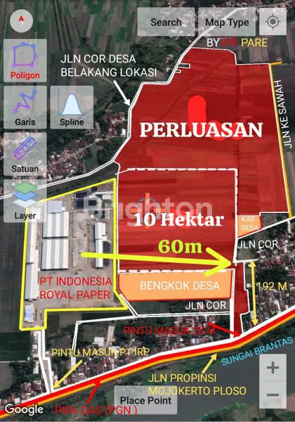 image LAHAN TANAH DI 0 RAYA GEDEK-PLOSO BRANTAS JOMBANG (1)