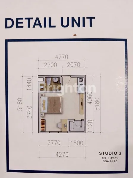 image APARTEMEN STUDIO LRT CISAUK POINT LANTAI RENDAH SIAP HUNI (1)
