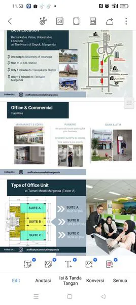 image OFFICE STRATEGIS FULL FURNISHED DI MARGONDA DEPOK (4)