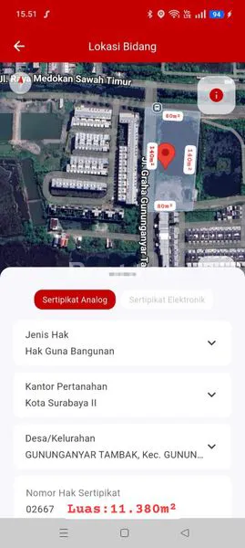 Gambar Property LAHAN TANAH DI 0 JALAN GRAHA GUNUNG ANYAR DEKAT ROYAL LARK RESIDENCE