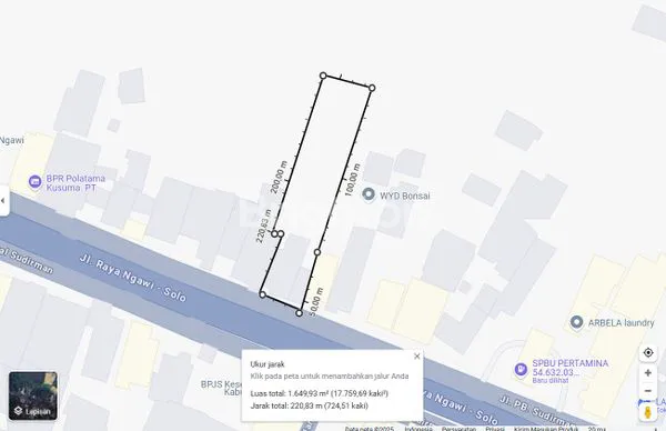 image DIJUAL RUMAH JALAN PROPINSI JALAN RAYA NGAWI - SOLO SANGAT STRATEGIS LUAS 1.649.93 M2 HARGA 4,125,000,000 ( 4,125 M ) (2)