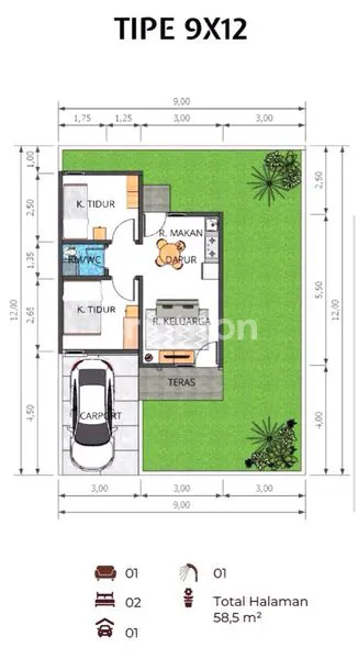 image SAMARA RESIDENCE - HUNIAN MODERN, 2 KT, BEBAS BANJIR, DEKAT GERBANG TOL (2)