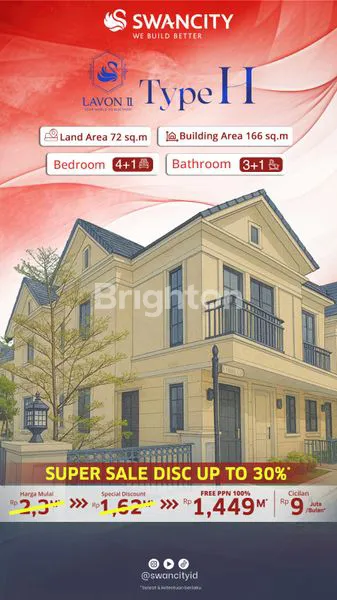 image RUMAH MEWAH 3 LANTAI 5KT DI LAVON 2 CIKUPA - READY STOCK (1)