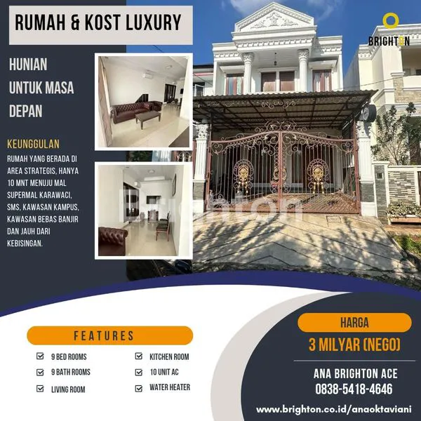 image JUAL CEPAT RUMAH & KOST LUXURY DI ISLAMIC VILLAGE, KELAPA DUA-TANGERANG (1)