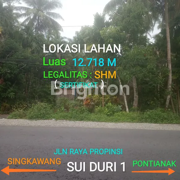 TANAH PINGGIR JALAN RAYA SUNGAI DURI KIJING