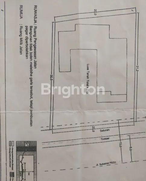 TANAH LUAS 715M² DI JL. SOEKARNO HATTA, DEKAT TERMINAL & TOL